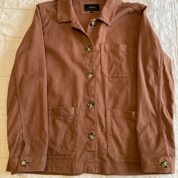 Quince Jackets & Blazers - Quince Brown Utility Jacket